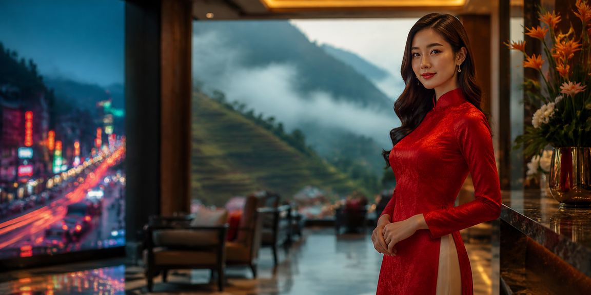 Người chơi nhận phong bì đỏ tiền thưởng trong lễ hội mùa xuân tại Sapa